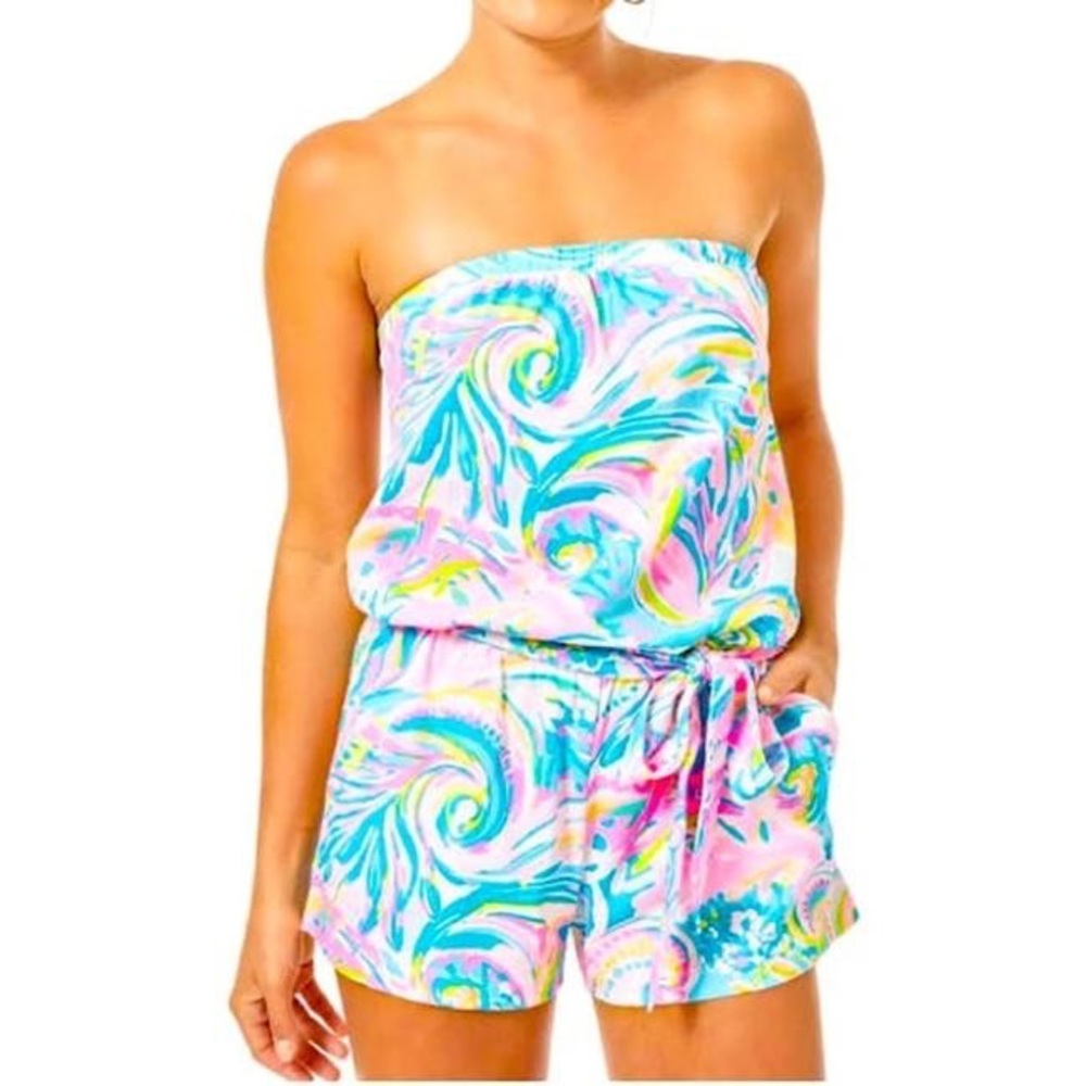 NWT Carnivale Coral Rutz Romper